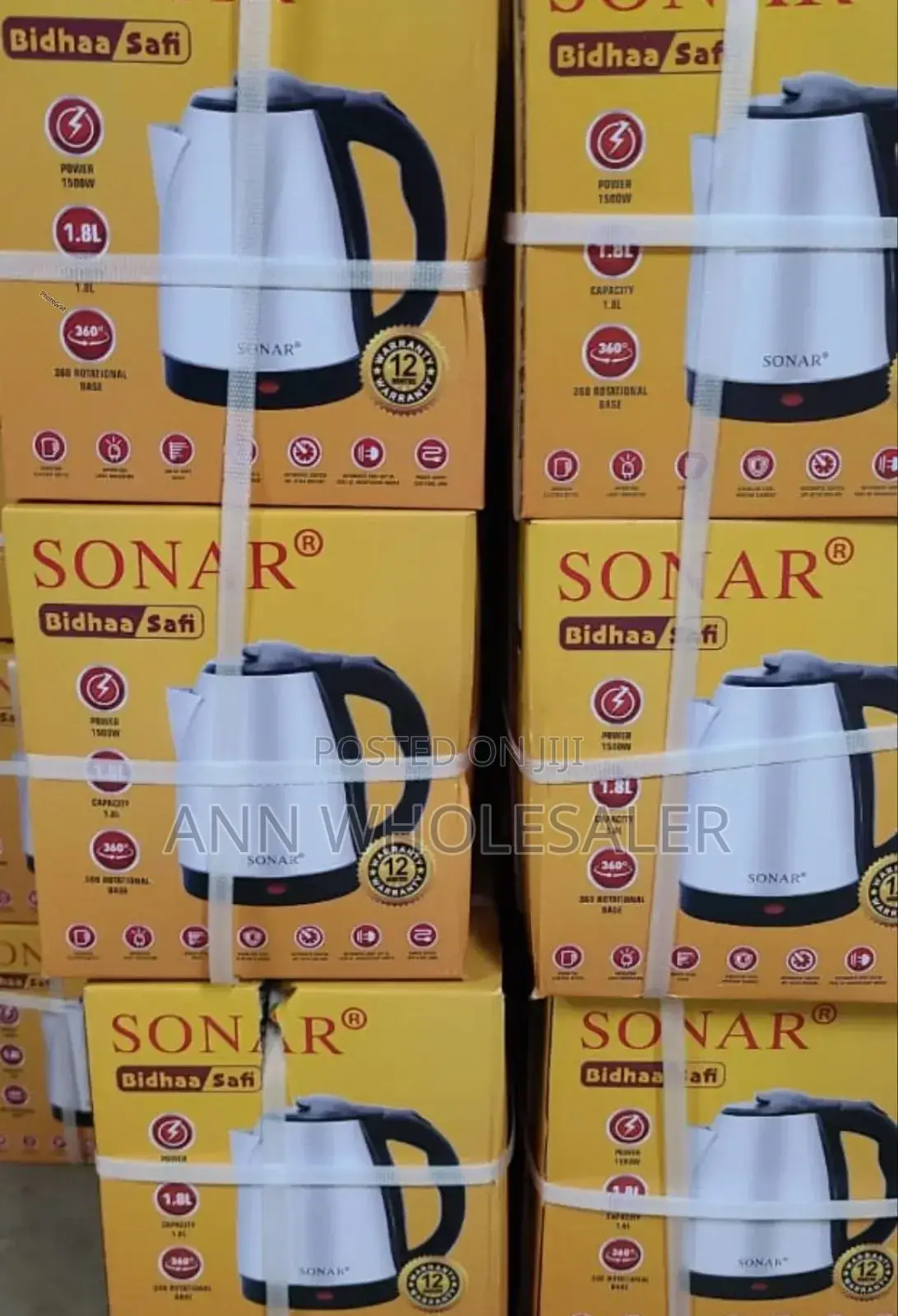 New Arrival Sonar Electric Kettle K-56