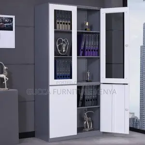 Cabinets:2-Door Sleek Steel Storage Office Organizer
