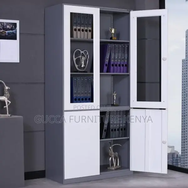 Cabinets:2-Door Sleek Steel Storage Office Organizer