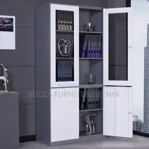 Cabinets:2-Door Sleek Steel Storage Office Organizer