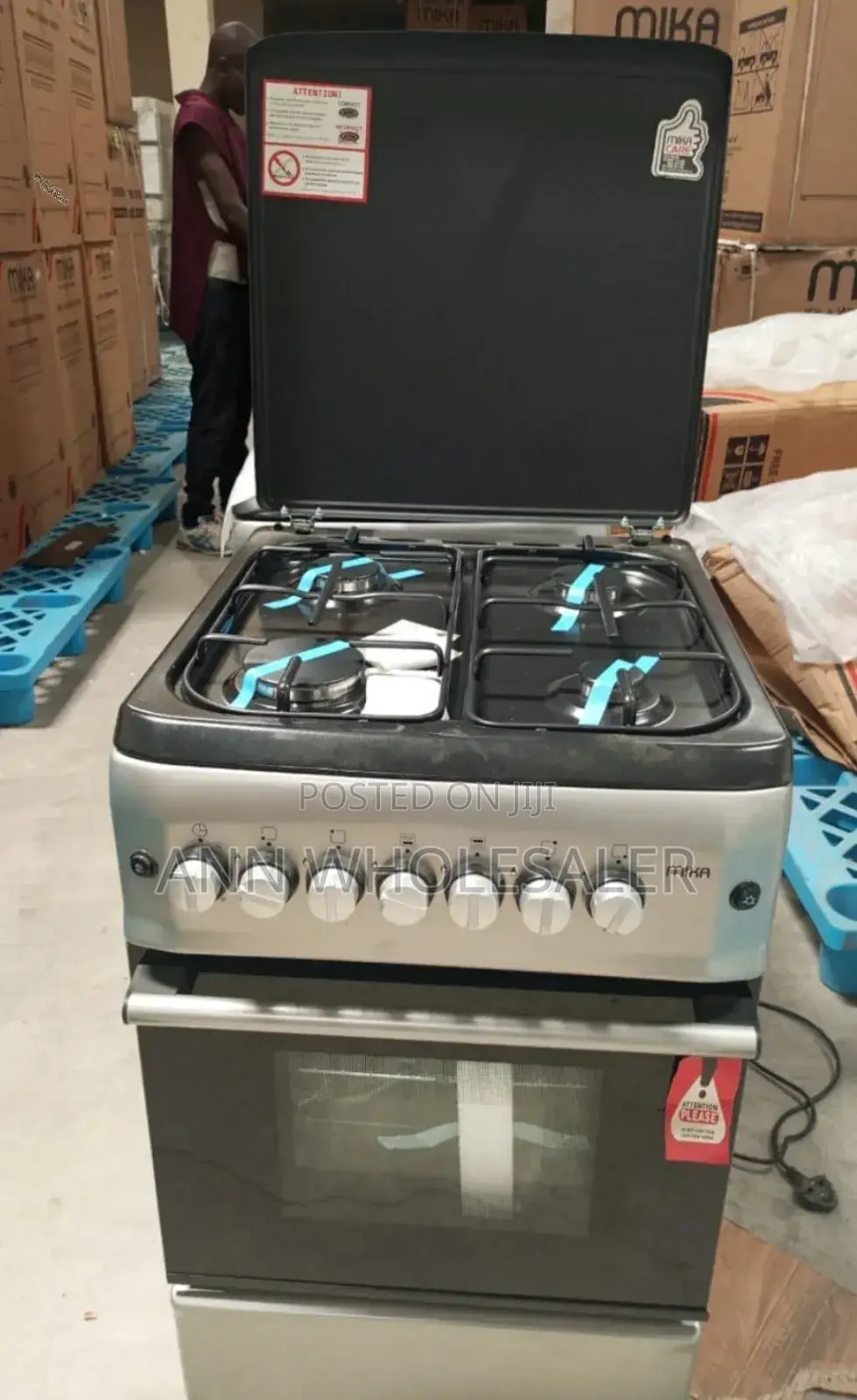 Good Working 50*55 Mika Full Gas Standing Cooker ND+6