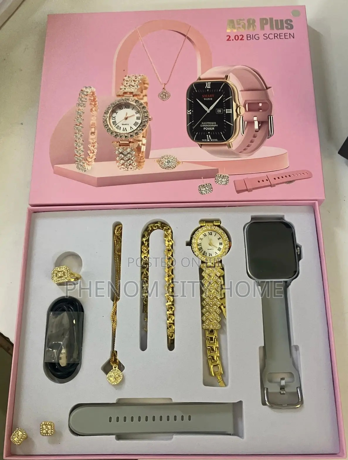 7 in 1 Smart Watch A58 Plus Available