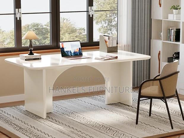 Modern Office Desk With Arch - main view