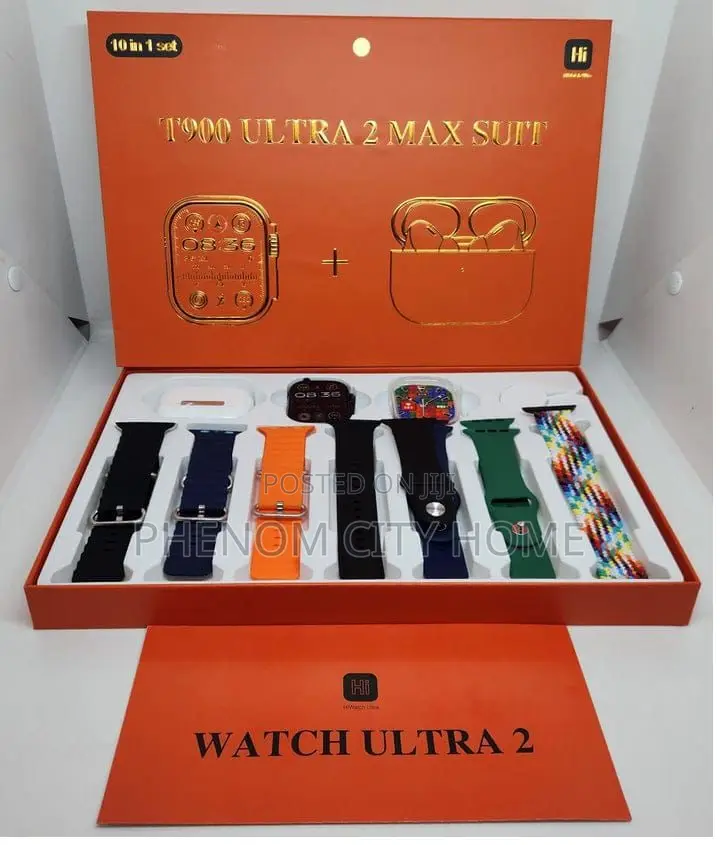 T900 Ultra 2 Max Suit 10 in 1 Smart Watch