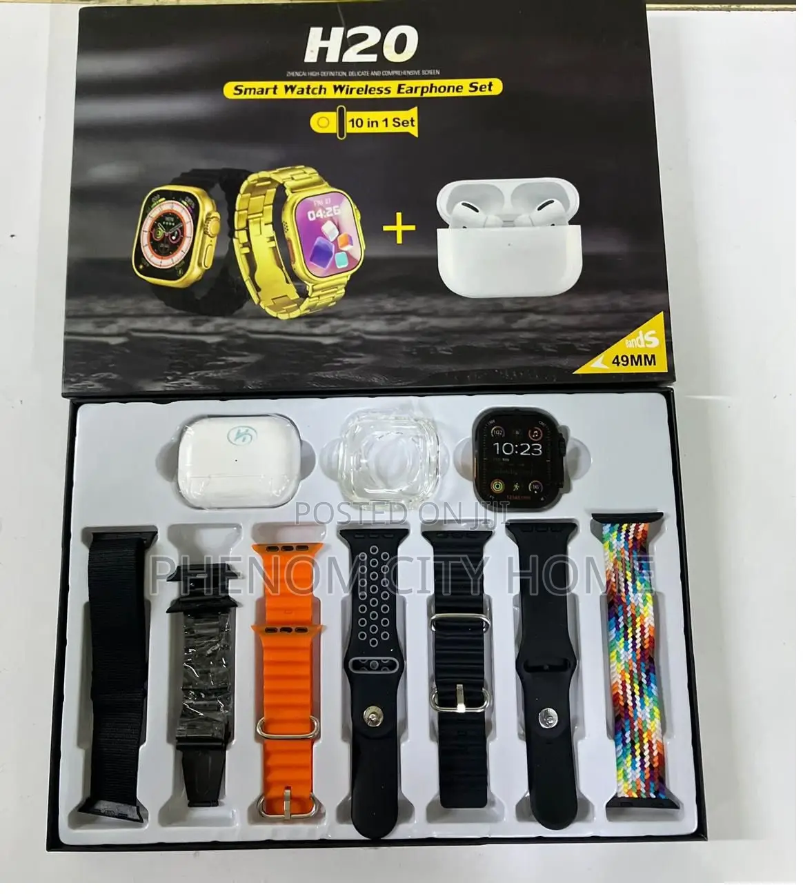 H20 Ultra Watch With Bluetooth Earphones Available