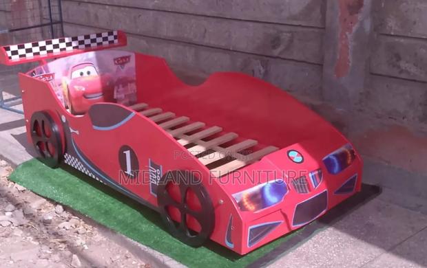 Red Mc Queen Car Bed for Kids - main view