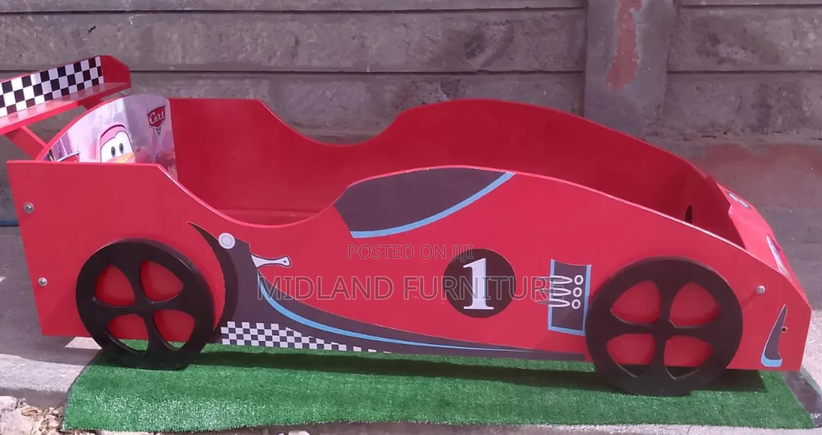 Red Mc Queen Car Bed for Kids
