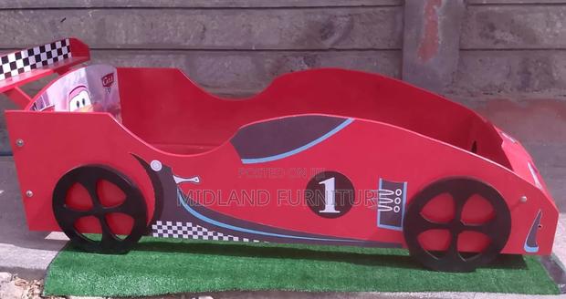 Red Mc Queen Car Bed for Kids - thumbnail 2