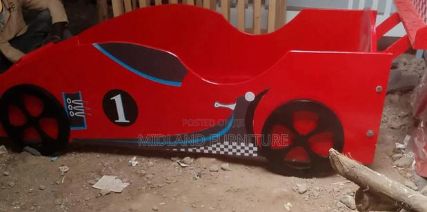 Red Mc Queen Car Bed for Kids - thumbnail 5