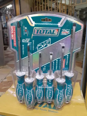 Total Screw Driver Set 6 Pcs Chrome