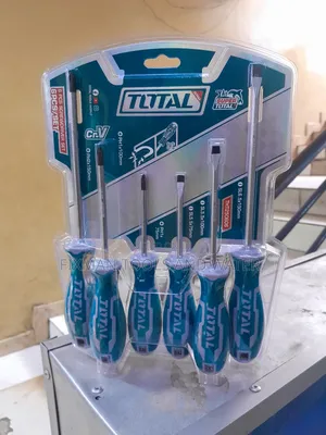 Total Chrome Screw Driver Set 6 Pcs