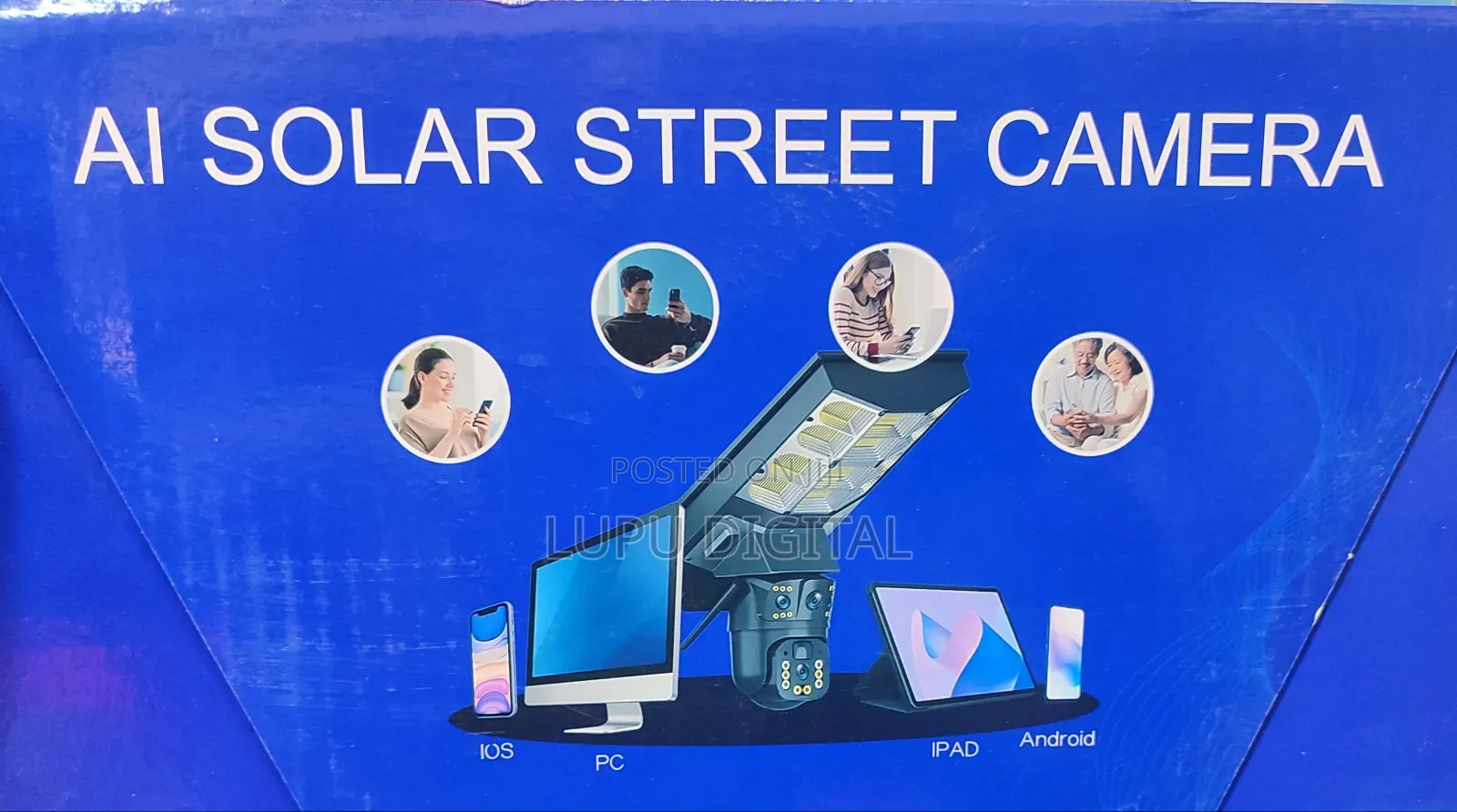 500watts Solar Street Light With V380 Pro4g Dual-Lens Avail