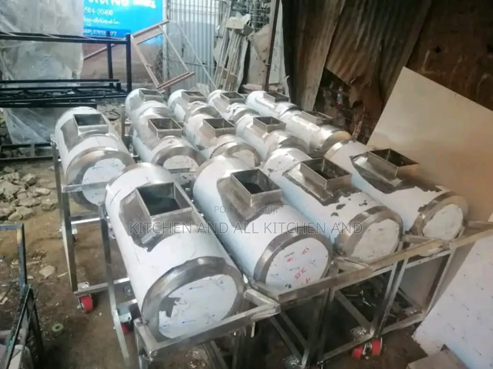 Cylindrical Tea Urns