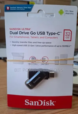 Sandisk 32gb Ultra Dual Drive Go USB Type C 32gb Flashdisk