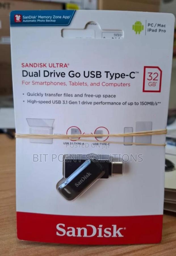 Sandisk 32gb Ultra Dual Drive Go USB Type C 32gb Flashdisk - main view