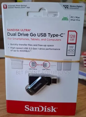 Sandisk 128gb Ultra Dual Drive Go USB Type -C/ 128gb Flash