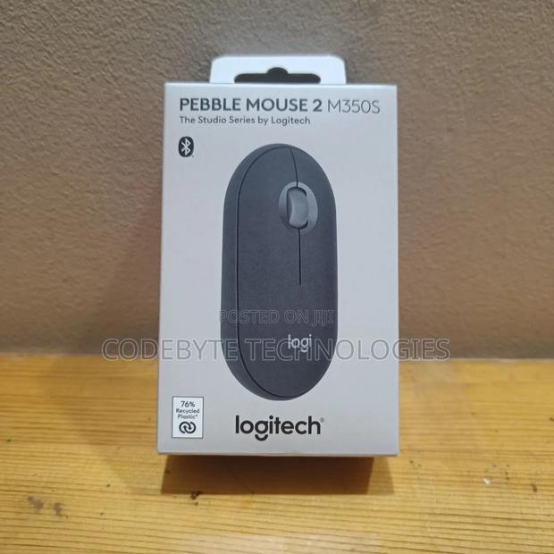 Logitech Pebble Slim Silent Bluetooth Mouse M350s Graphite - main view