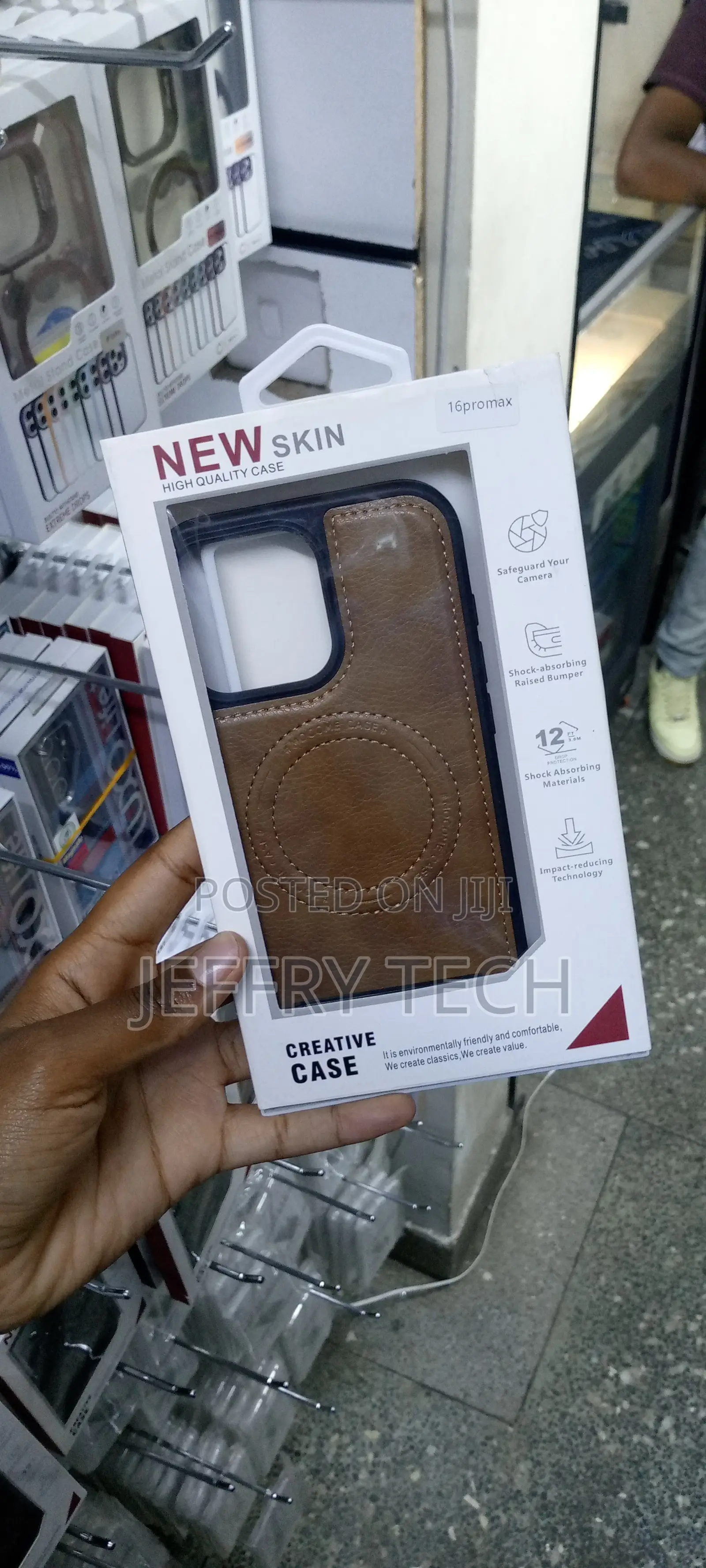 Leather Case for iPhone 16 Pro Max, Slim With Stand/ Magsafe