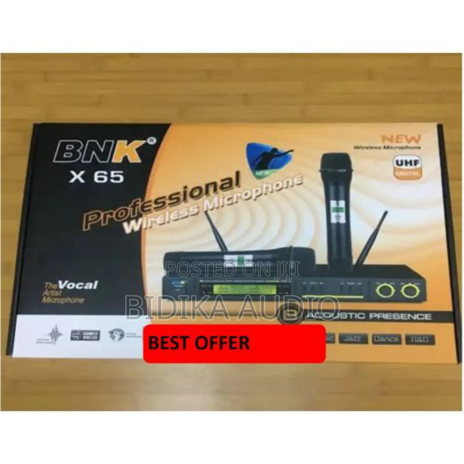 BNK X65 Professional Wireless 2 Sets of Microphone