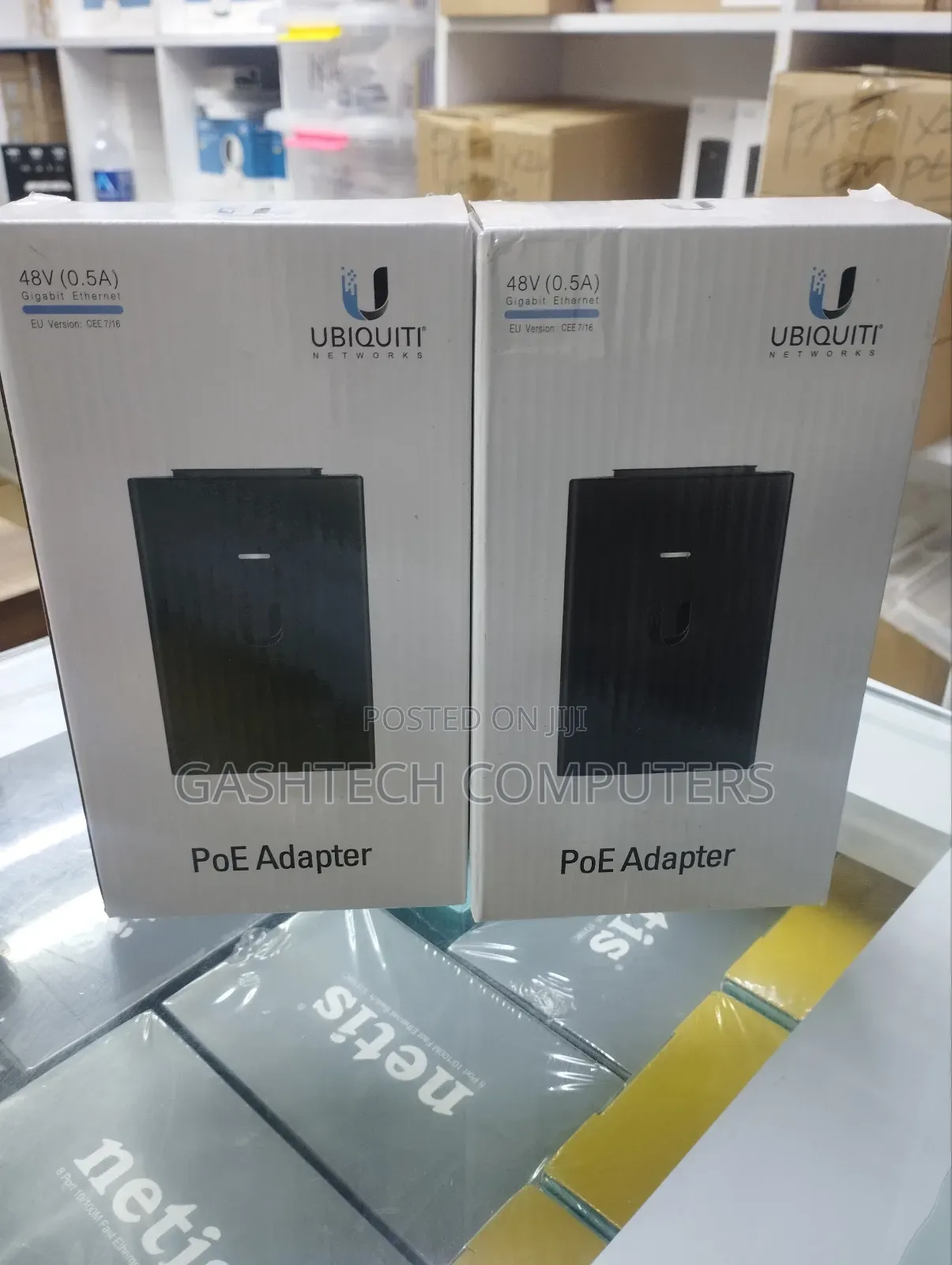 Ubiquiti U-Poe-at Poe+ Adapter 48V DC at 0.65A
