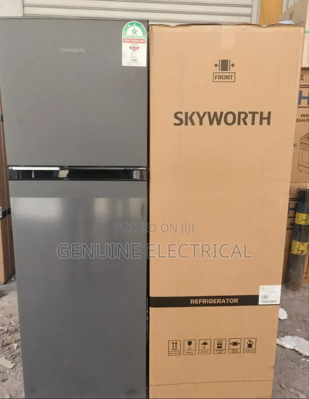 Skyworth Fridge Double Door Non Frost 255litres