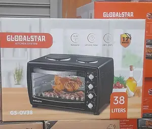 Global Star 38litres Oven With Double Hot Plates