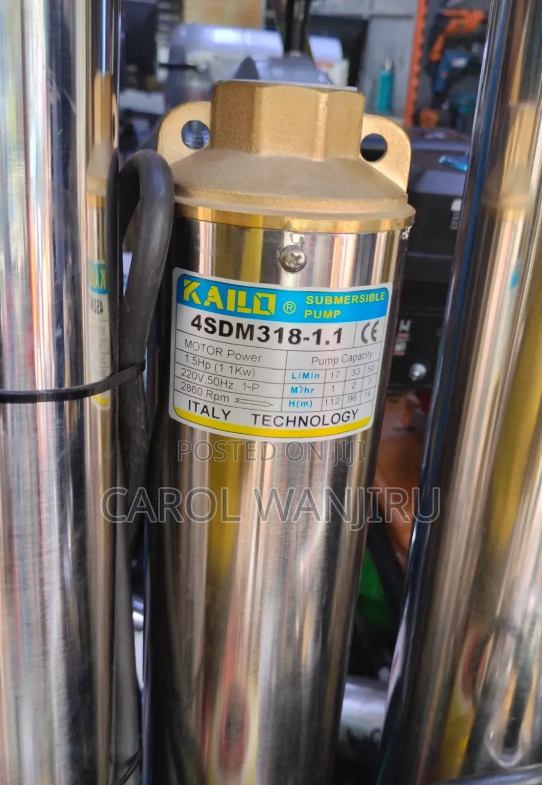 1.5hp Kailo Submersible Pump/ Electric Kailo Submerged Pump