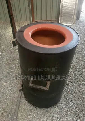 Futuristic Black Coloured Clay Tandoori Oven