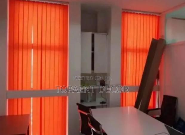Orange Window and Door Vertical Office Window Blinds - main view
