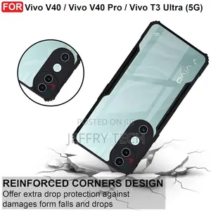 Solimo Shockproof Crystal Clear Back Cover for Vivo V40 5G