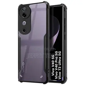 Fashioury Shockproof Clear Back Case for Vivo V40 / V40 Pro