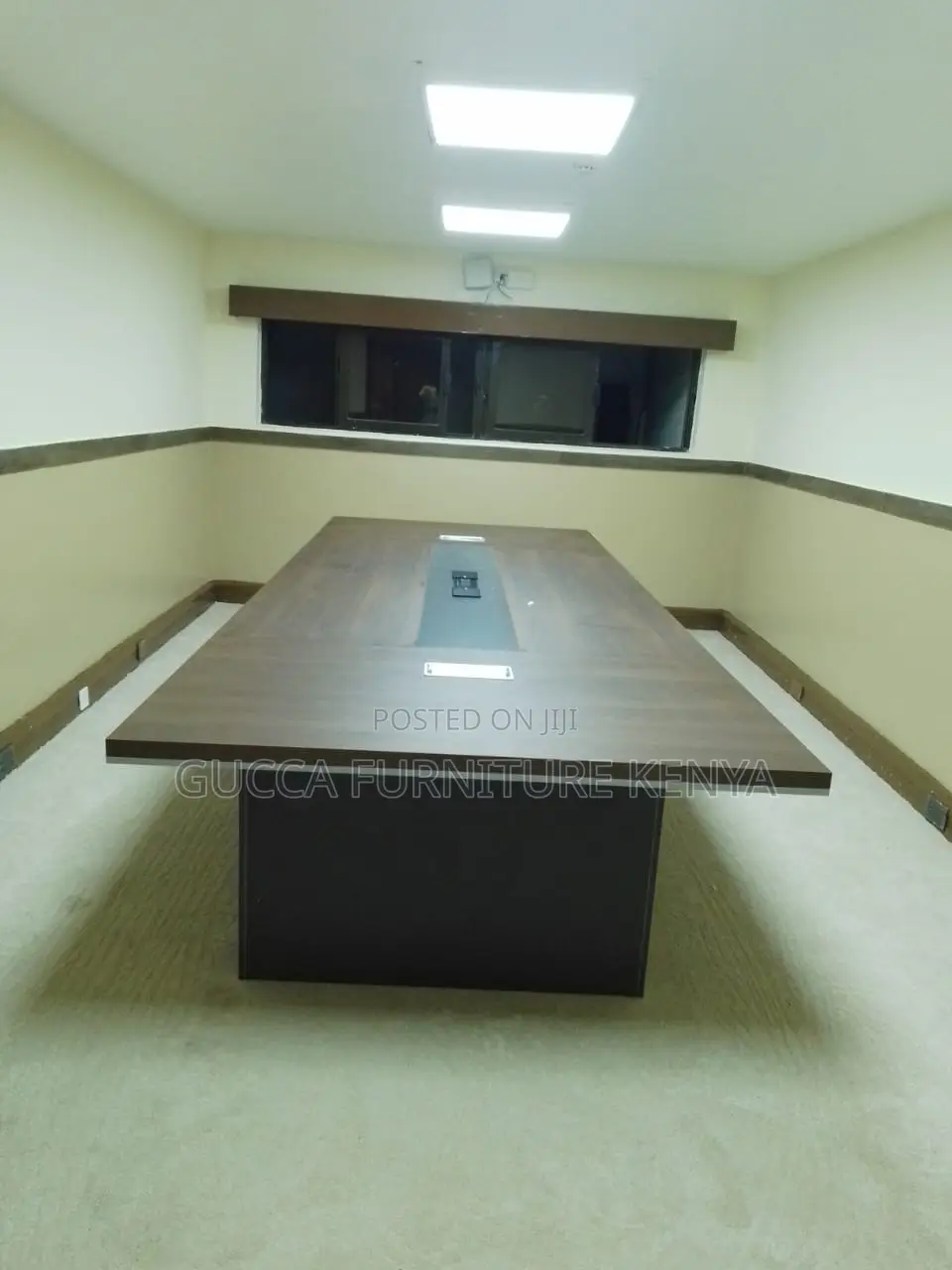 Boardroom Tables:3 Meters Solid Wood Business Strategy Table