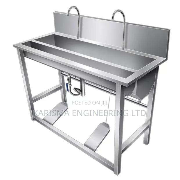 Customized Stainless Steel Handwash With a Foot Pedal