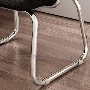 Office Chairs: Fixed Mesh Chrome Base Visitor Waiting Chair