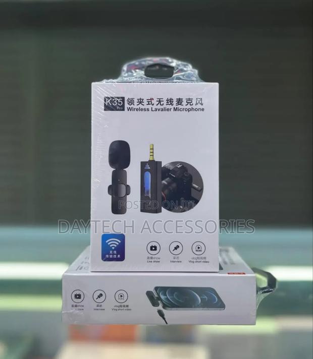 Wireless Lavalier Mic With 3.5mm Jack for Easy Recording
