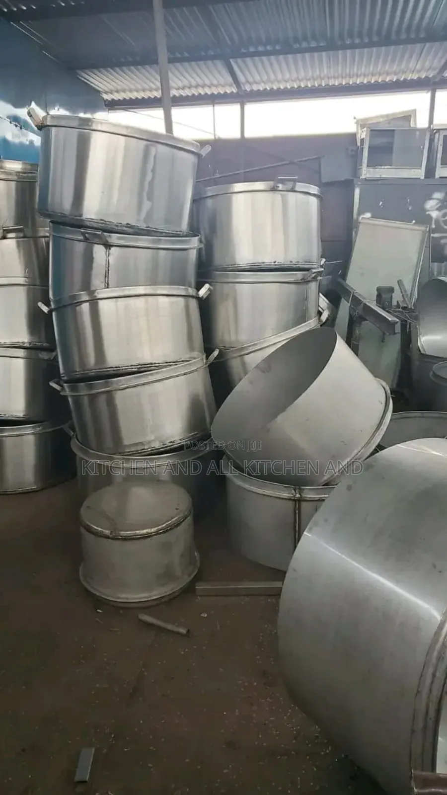 Original,Juakali Stainless Steel Sufurias 100ltrs