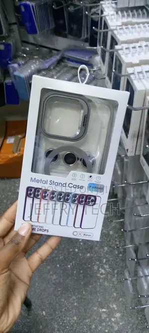 iPhone 16 Pro Max Magsafe Clear Case With Metal Camera Stand