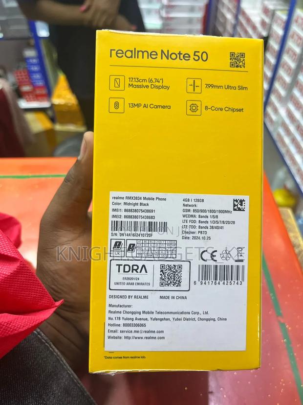 New Realme Note 50 128 GB Black - thumbnail 2