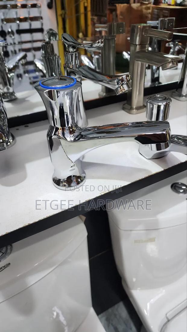 Pillar Basin Tap Brimix - Knob