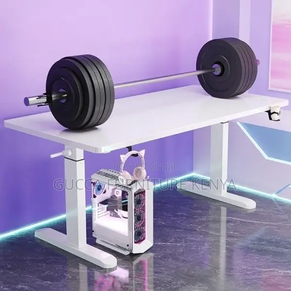 Office Tables Casual T-Frame Wooden Standing Office Desk