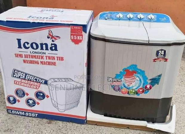 White Icona 9.5kgs Washing Machine Ic/9.5g - main view