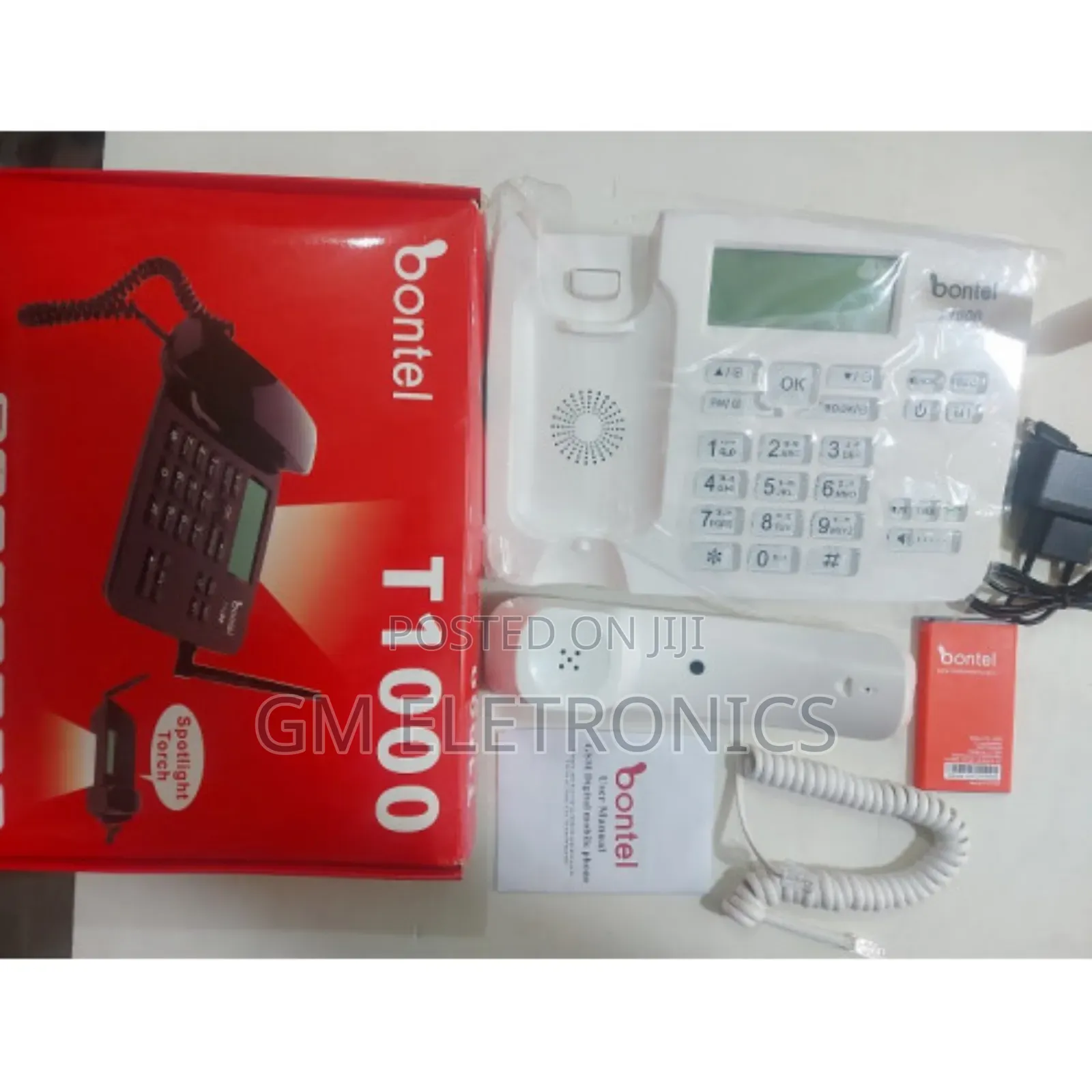 Brand New Dual SIM GSM Land Phone Available-White