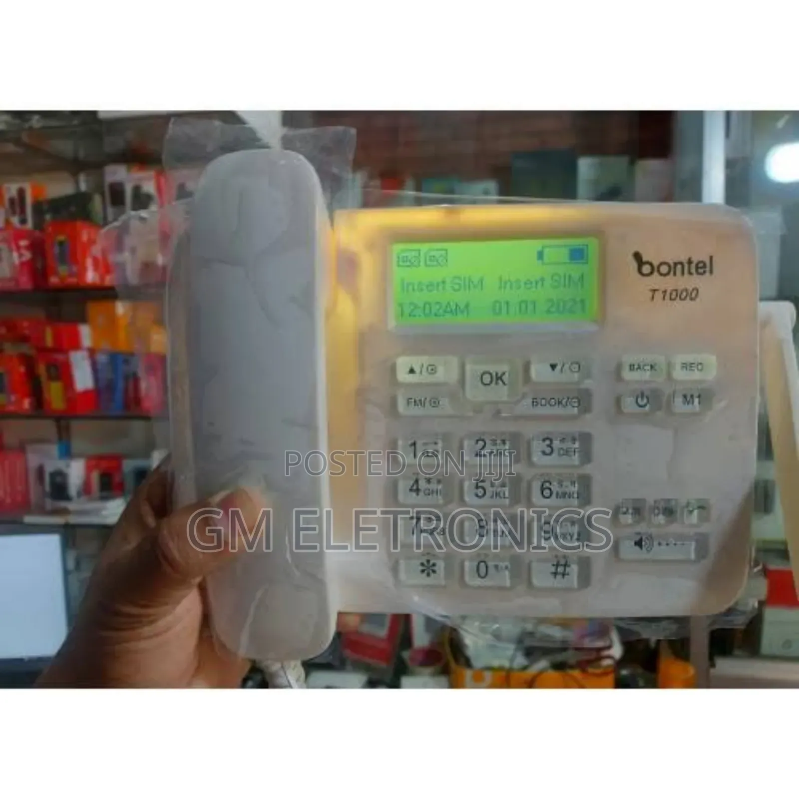 Brand New Dual SIM GSM Land Phone Available-White