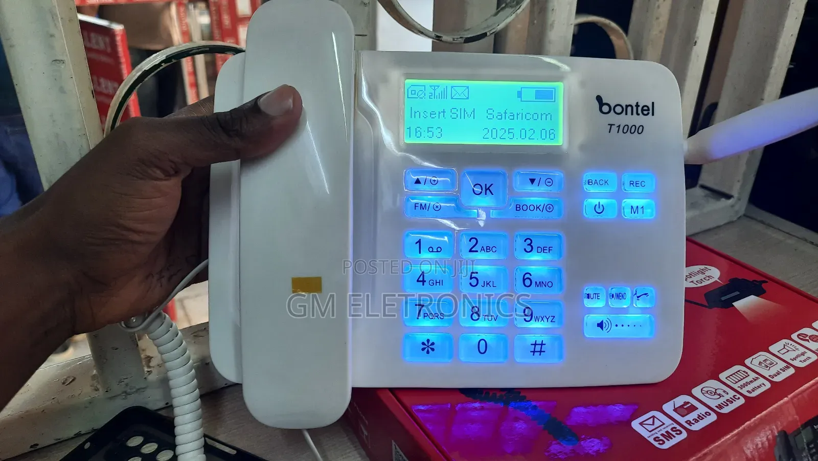 Brand New Dual SIM GSM Land Phone Available-White