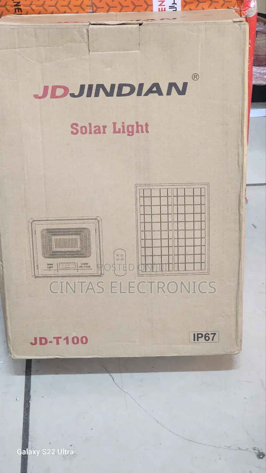 Jdjindian Jd-T100 Solar Light 100W