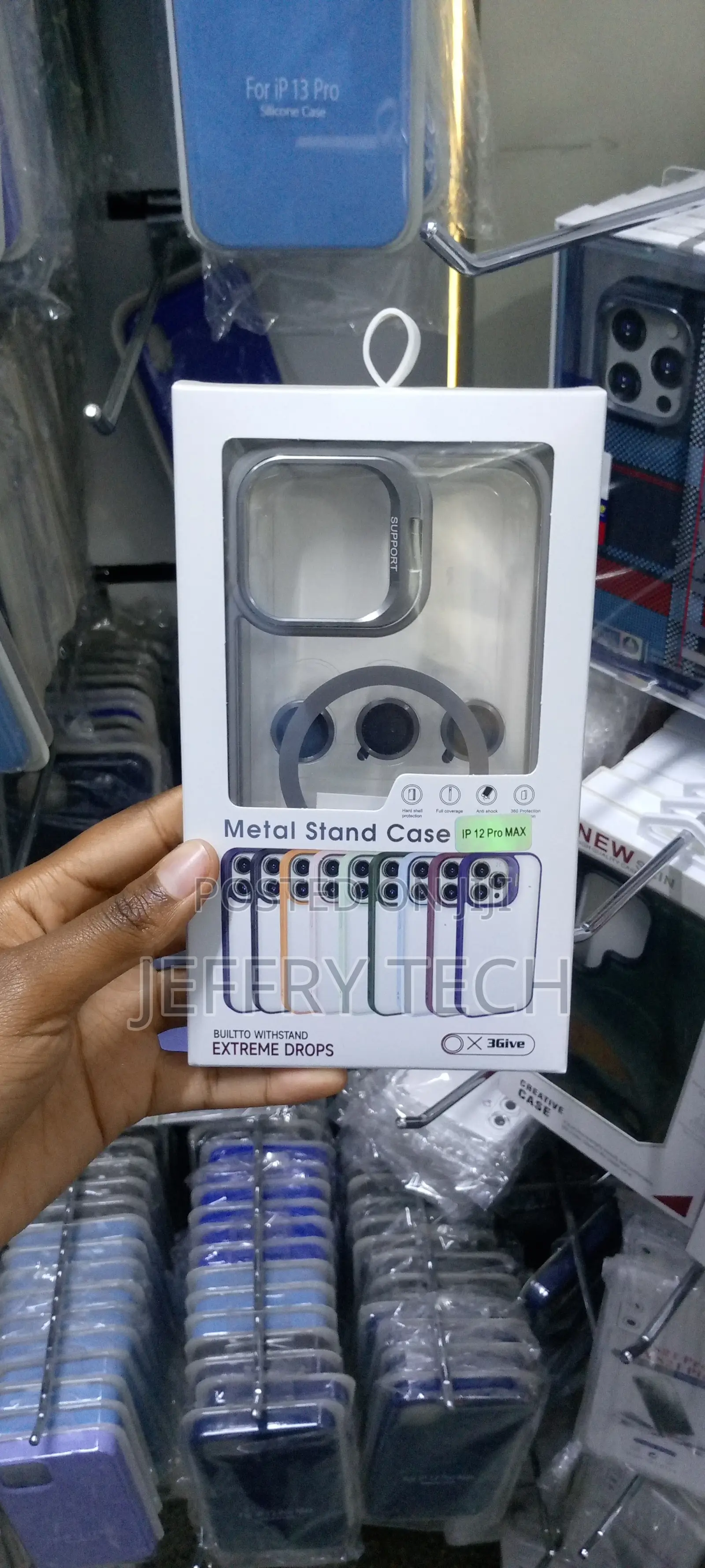 Magsafe Metal Lens Protector Stand Case for iPhone 12 Promax