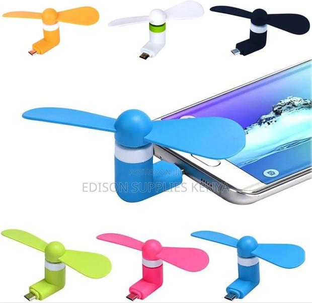 Phone Fans Cellphone Mini Fan Clip-on Charger Port USB Fans