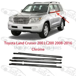 Toyota Landcruiser LC 200 08_16 Chrome Weather Strips Set