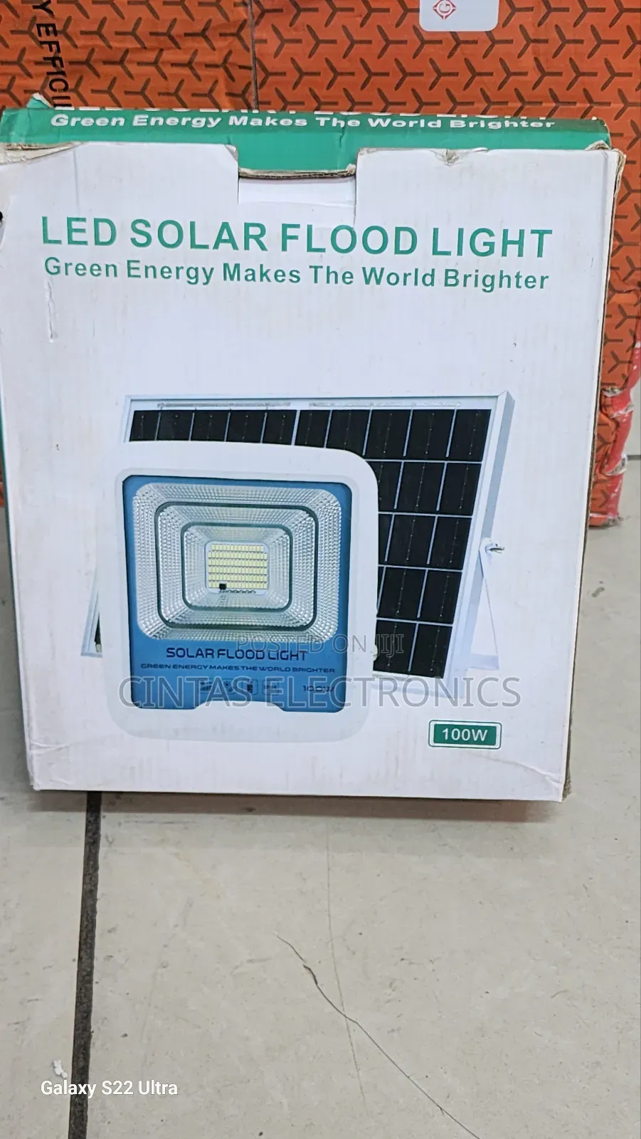 LED FL100W Solar Flood Light 100W