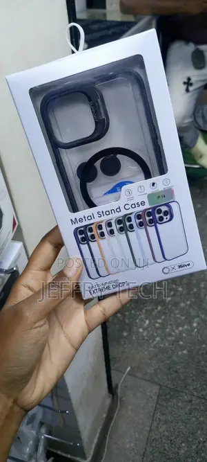 Magnetic Stand Lens Metal Ring Phone Case for iPhone 14